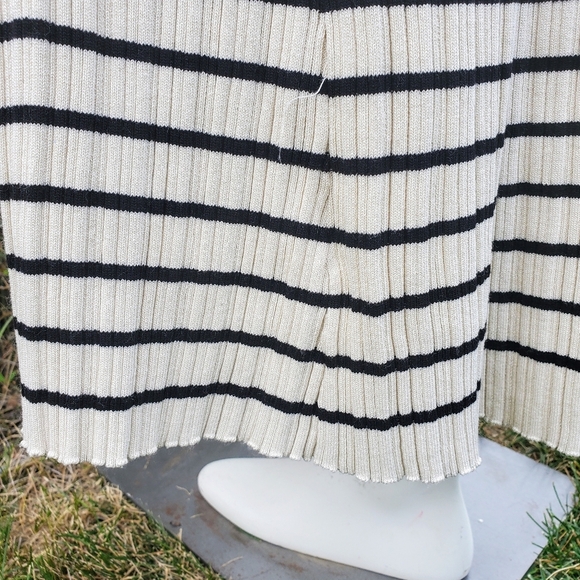 Blupepper Striped Long Sleeve Women's Maxi Bodycon Dress Size Large EUC - Picture 6 of 13